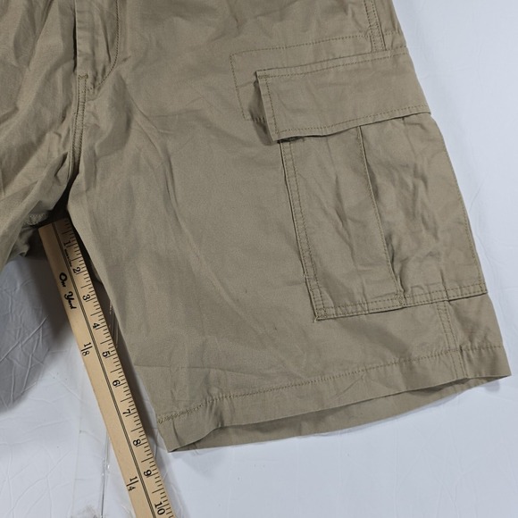 Levis Cargo Shorts Mens 38 Khaki Ripstop Outdoor Baggy Casual Skater Y2K - Picture 8 of 9